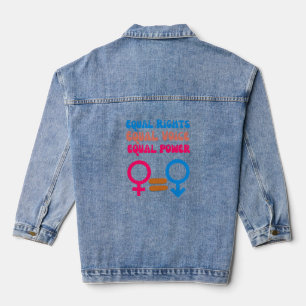 Gleiche Rechte Gleiche Stimme Feministische Gleich Jeansjacke