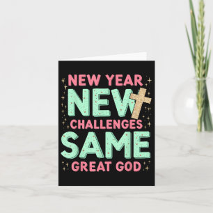 Gleicher Großartiger Gott Jesus Neues Jahr Neue He Karte