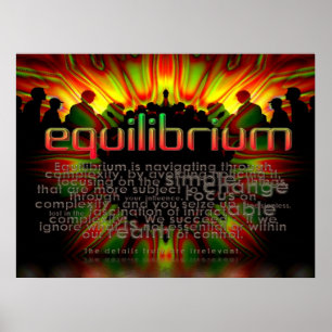 Gleichgewichtsworte Poster