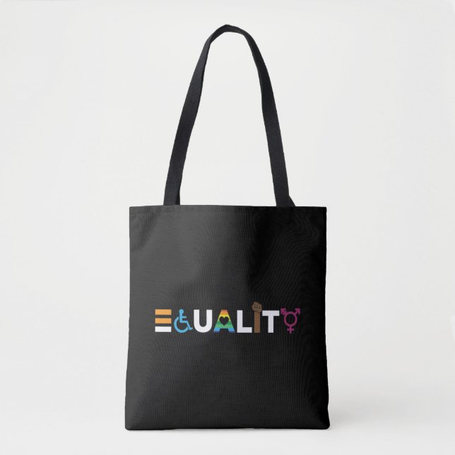 Gleichheit der Menschenrechte LGBTQ-Einheitsstolz Tasche (Vorderseite)