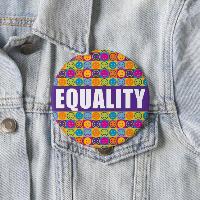 GLEICHHEIT Diversity-Menschenrechts-Knopf Button (Beispiel)