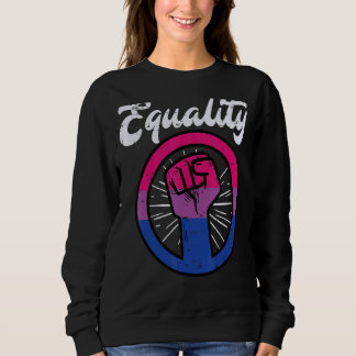 Gleichheit Faust Bisexual Bi Pride Stuff Flag Lgbt Sweatshirt