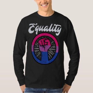 Gleichheit Faust Bisexual Bi Pride Stuff Flag Lgbt T-Shirt