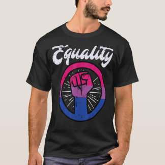 Gleichheit Faust Bisexual Bi Pride Stuff Flag Lgbt T-Shirt
