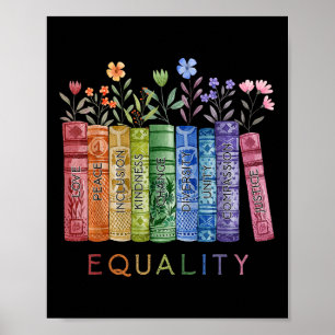Gleichheit Frieden Liebe Freundlichkeit Lies Buch Poster