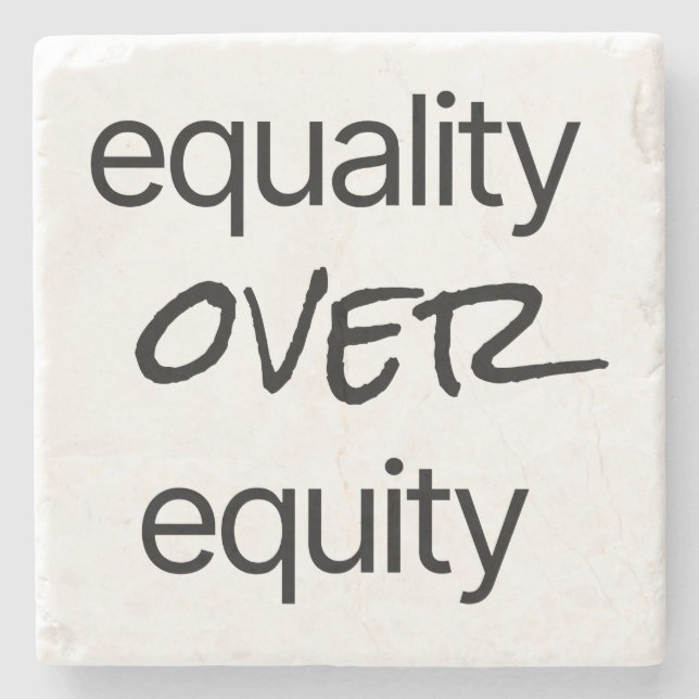 Gleichheit gegenüber dem Untersetzer "Equity Stone (Vorderseite)