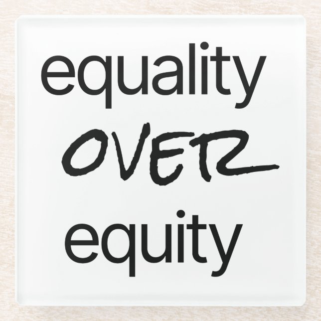 Gleichheit gegenüber dem Untersetzer von Equity Gl (Vorderseite)