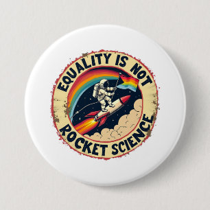 Gleichheit ist kein LGBTQ-Feminismus der Raketenwi Button
