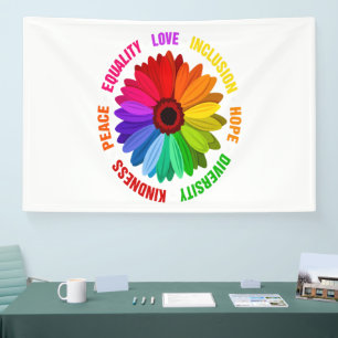 Gleichheit Liebe Inklusion Hoffnung Vielfalt Freun Banner