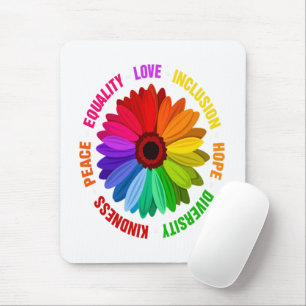 Gleichheit Liebe Inklusion Hoffnung Vielfalt Freun Mousepad