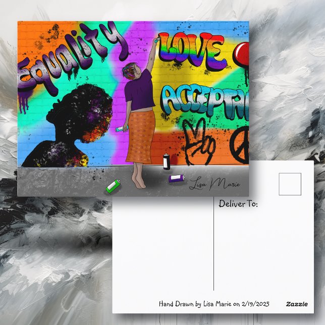 Gleichheit, Liebe und Akzeptanzkunst Postkarte (Von Creator hochgeladen)