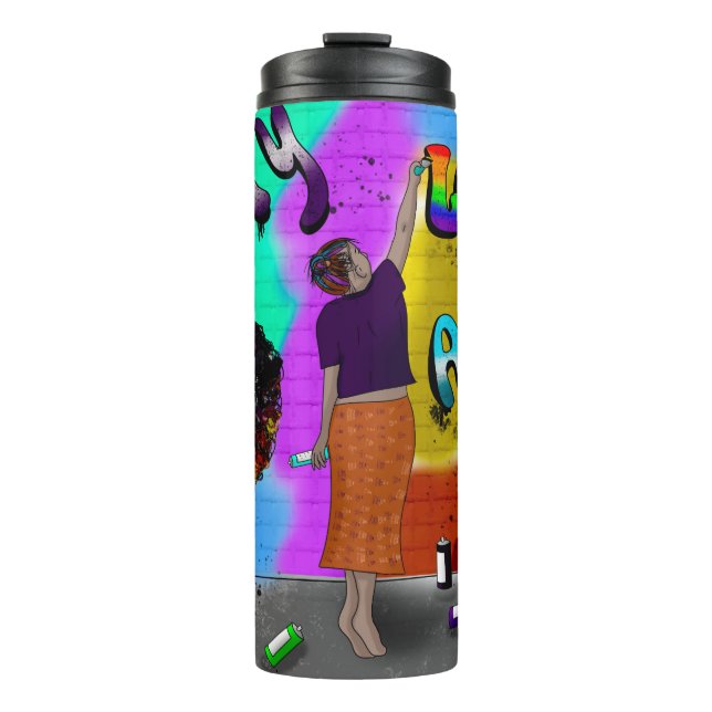 Gleichheit, Liebe und Akzeptanzkunst Thermosbecher (Vorderseite)