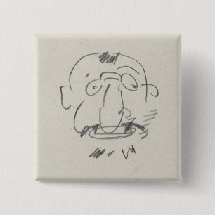 Gleichheit Lui-Meme (Bleistift Gebührnde Lautrec Button