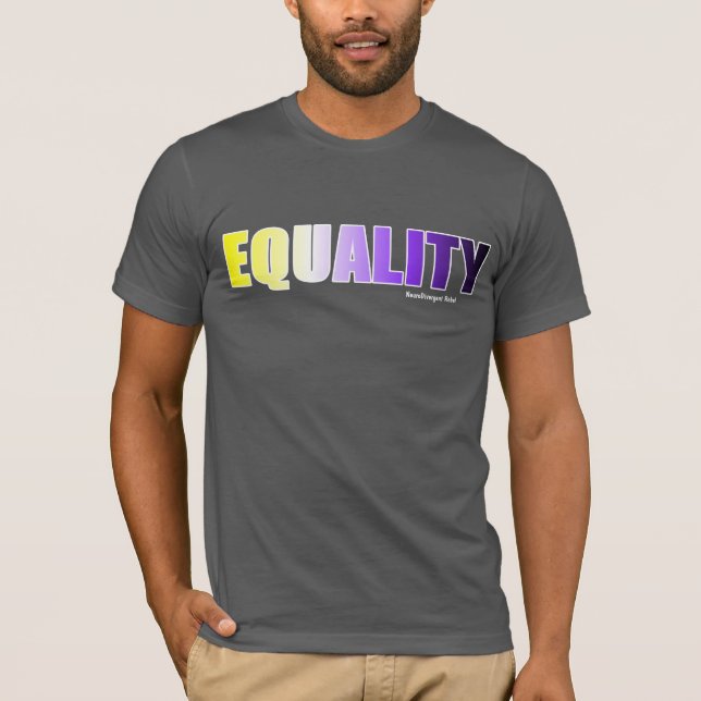 Gleichheit - Nichtbinäre Flagge - Neurodiverformer T-Shirt (Vorderseite)