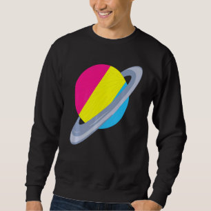 Gleichheit Pan Pride Month Saturn Pansexualität Fl Sweatshirt