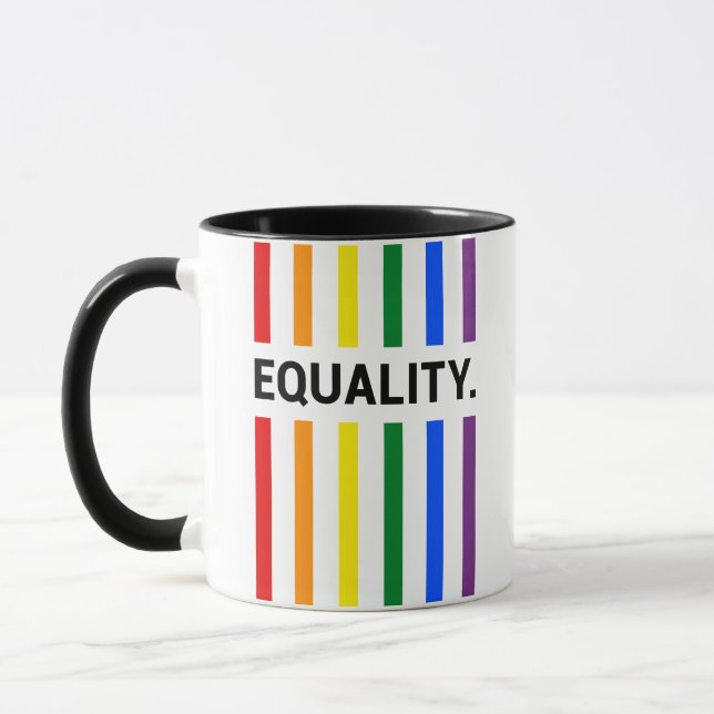 Gleichheit Pride Rainbow Tasse (Links)
