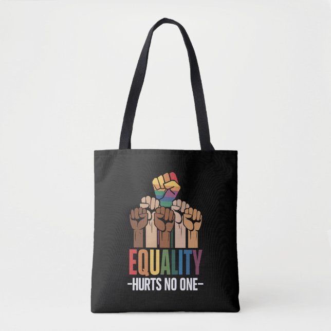 Gleichheit schadet keinem LGBTQ-Stolz auf die Mens Tasche (Vorderseite)