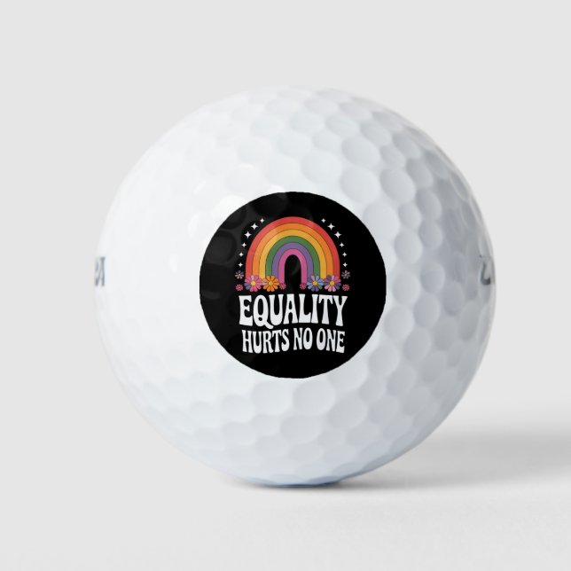 Gleichheit schadet niemandem, der gleichberechtigt golfball (Vorderseite)