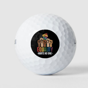 Gleichheit schadet niemandem LGBTQ Stolz Menschenr Golfball