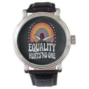 Gleichheit schadet niemandem Regenbogen Gleiche Re Armbanduhr