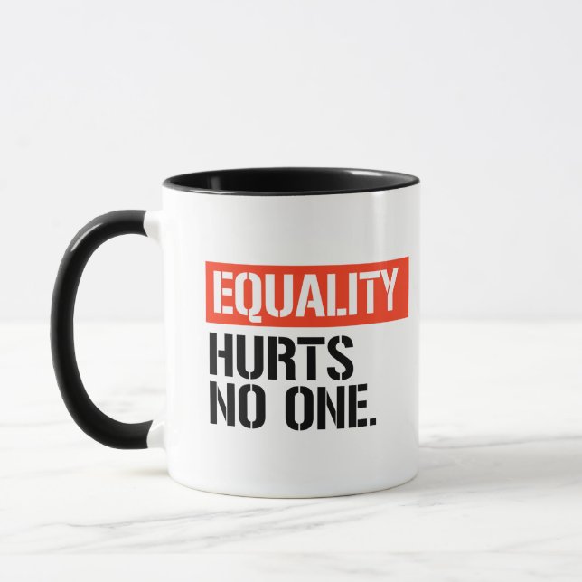 Gleichheit schadet niemandem tasse (Links)
