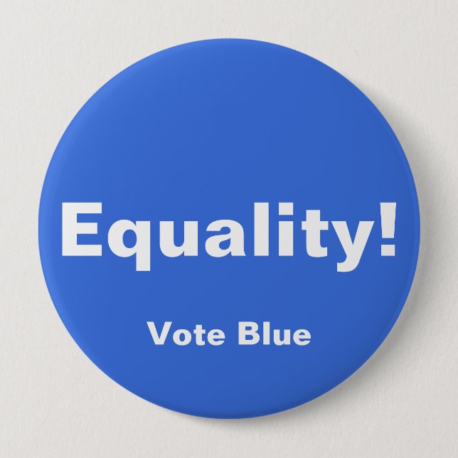 Gleichheit! Schaltfläche, BLAUE STIMMEN Button (Vorderseite)