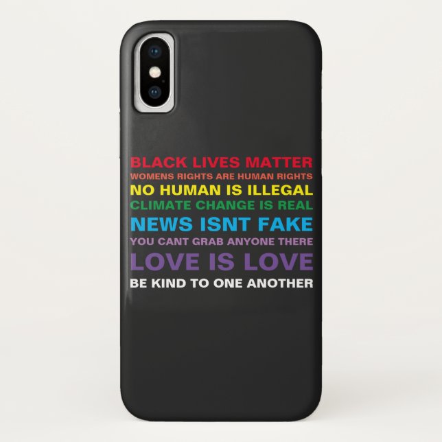 Gleichheit schwarze Leben Materie Stolz iPhone x F Case-Mate iPhone Hülle (Rückseite)