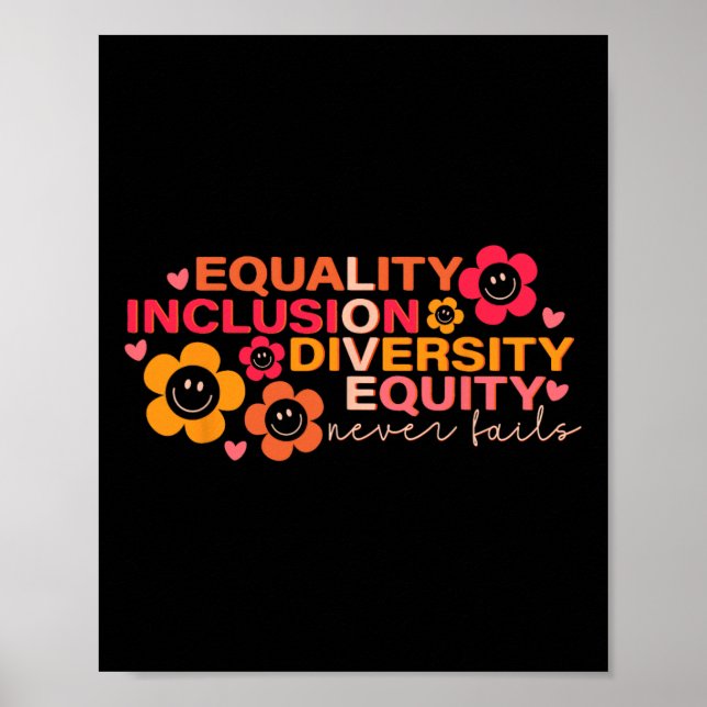 Gleichheit und Integration Diversity Equity Puzzle Poster (Vorne)