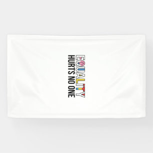 Gleichheit verletzt niemanden Vintage-Pride-Shirt- Banner