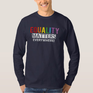 Gleichheit zählt LGBTQ Pride March Dad Novelty T-Shirt