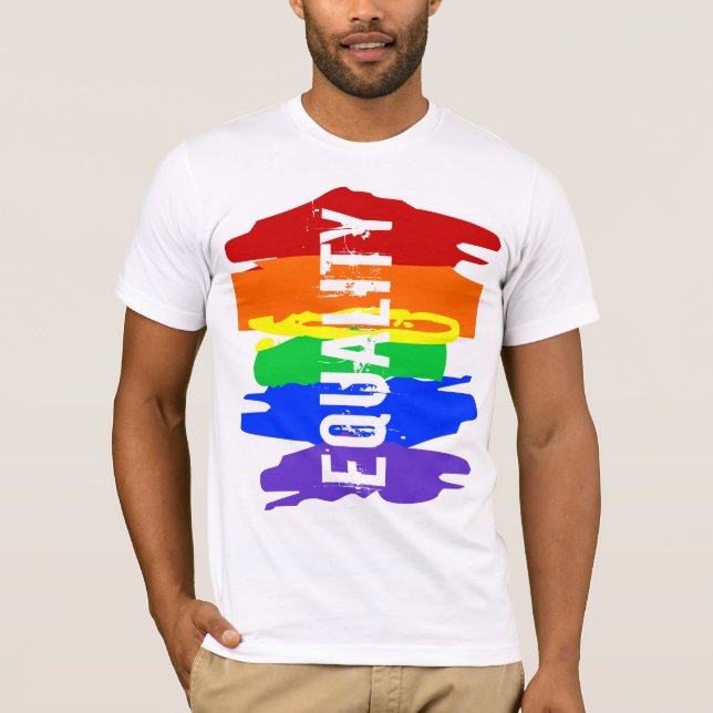 GLEICHHEITS-REGENBOGEN T-Shirt (Vorderseite)