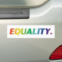 Gleichheitsstolz Regenbogenfarben Autoaufkleber