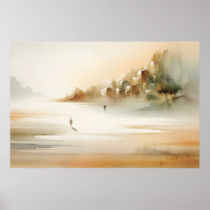 Gleichnis vom verlorenen Sohn Aquarell Bibelszene Poster