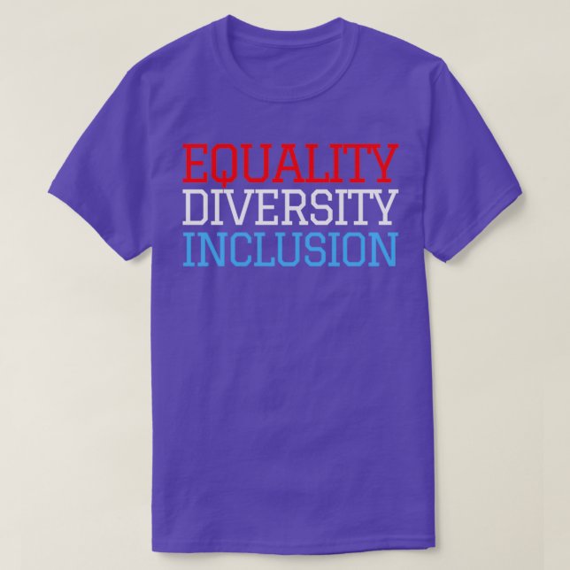 Gleichstellung der Diversitys - Integration Rot We T-Shirt (Design vorne)
