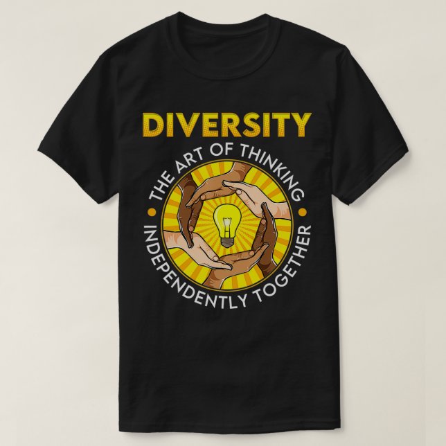 Gleichstellung der Diversitys - soziale Gerechtigk T-Shirt (Design vorne)