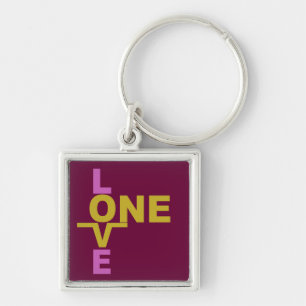 Gleichstellung der Ehen / Eine Liebe individuelle  Schlüsselanhänger