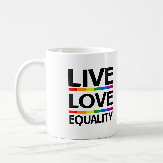 Gleichstellung der Lieben Kaffeetasse (Links)