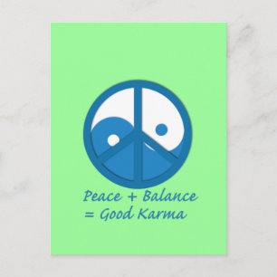 Gleichung für Karma Postkarte