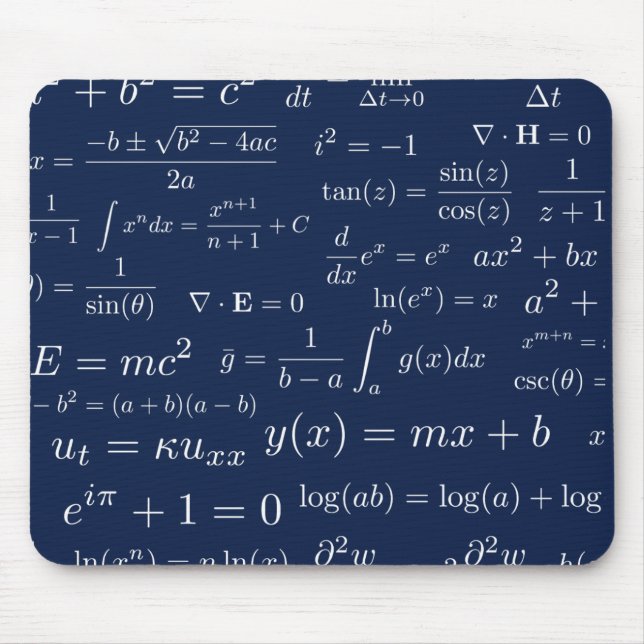 Gleichungen der Mathe-und Mousepad (Vorne)