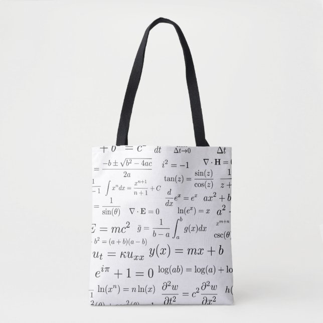 Gleichungen der Mathe-und Tasche (Vorderseite)