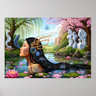 "Gleichungen im Blut" - ein digitales Portrait Poster