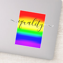 Gleichwertige LGBT Rainbow Pride Ombre Gradient Aufkleber