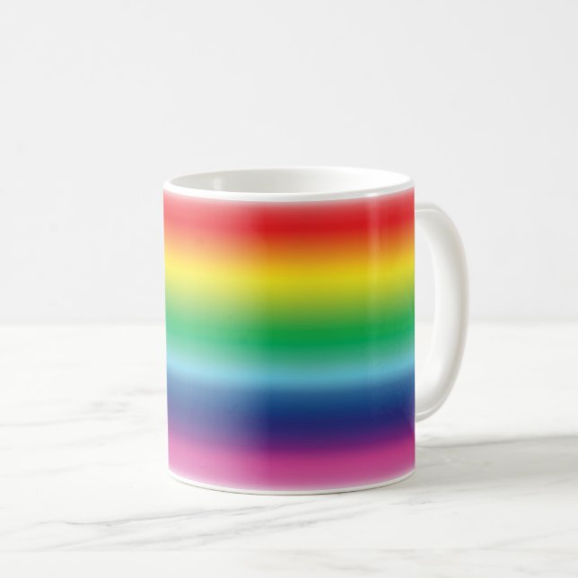 Gleichwertigkeit von LGBTQ - Tasse von Regenbogenf (VorderseiteRechts)