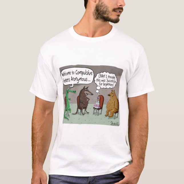 GLEICHZEITIGE ESSER ANONLYMOUS MIT NIEDLICHEN TIER T-Shirt (Vorderseite)