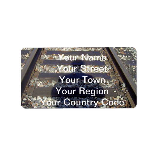 Gleisschatten Adressaufkleber (Vorne)