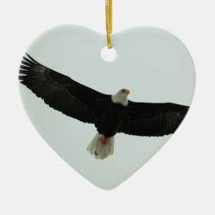 Gleitener Weißkopfseeadler Keramik Ornament