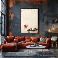 Gleitmittel-Ahornleaf-Zen-Teich-Poster