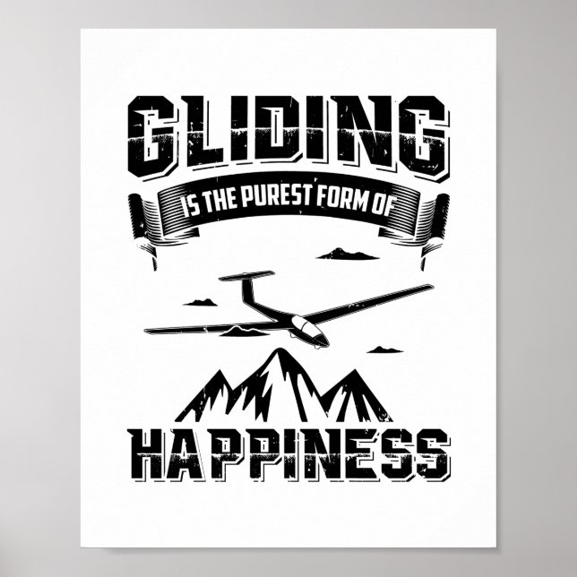 Gleitpiloten | Thermal Gliders Glide Geschenkideen Poster (Vorne)