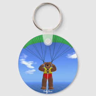Gleitschirmfliegen-Dinky Bär Schlüsselanhänger