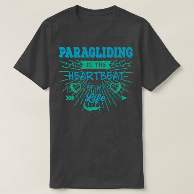 Gleitschirmfliegen ist der Herzschlag meines Rettu T-Shirt (Design vorne)